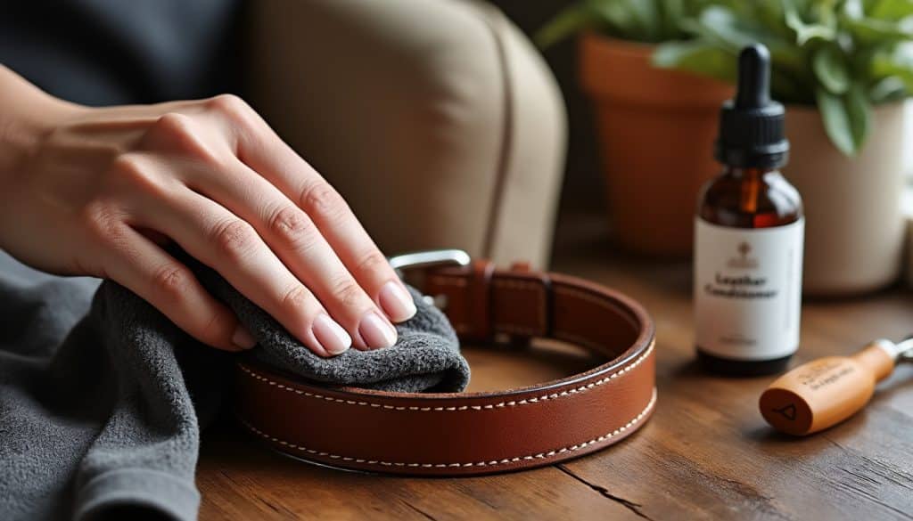 Collier en cuir pour chien : l&rsquo;entretien