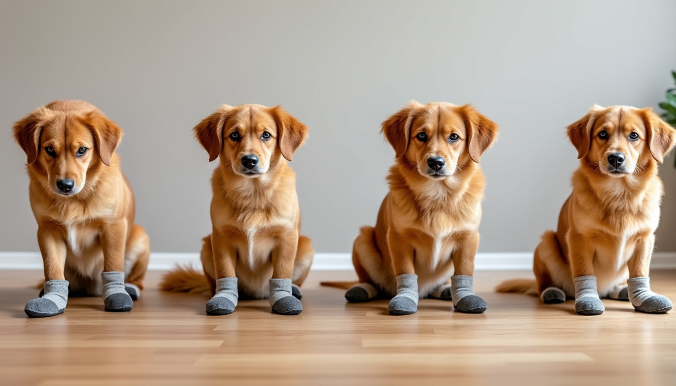 Habituer un chien à porter des bottines : la progression