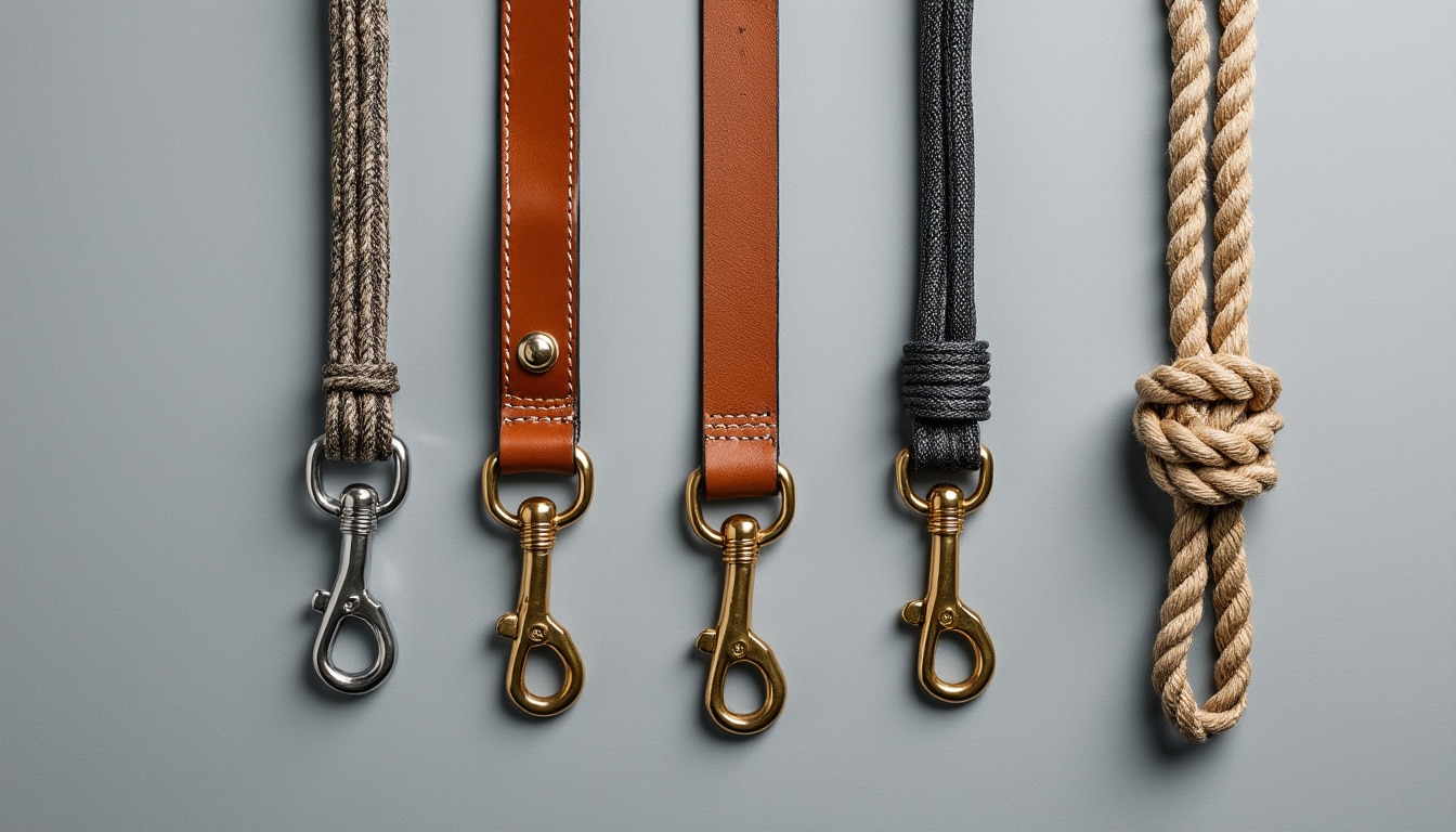Laisse en corde, en nylon ou en cuir : les différences