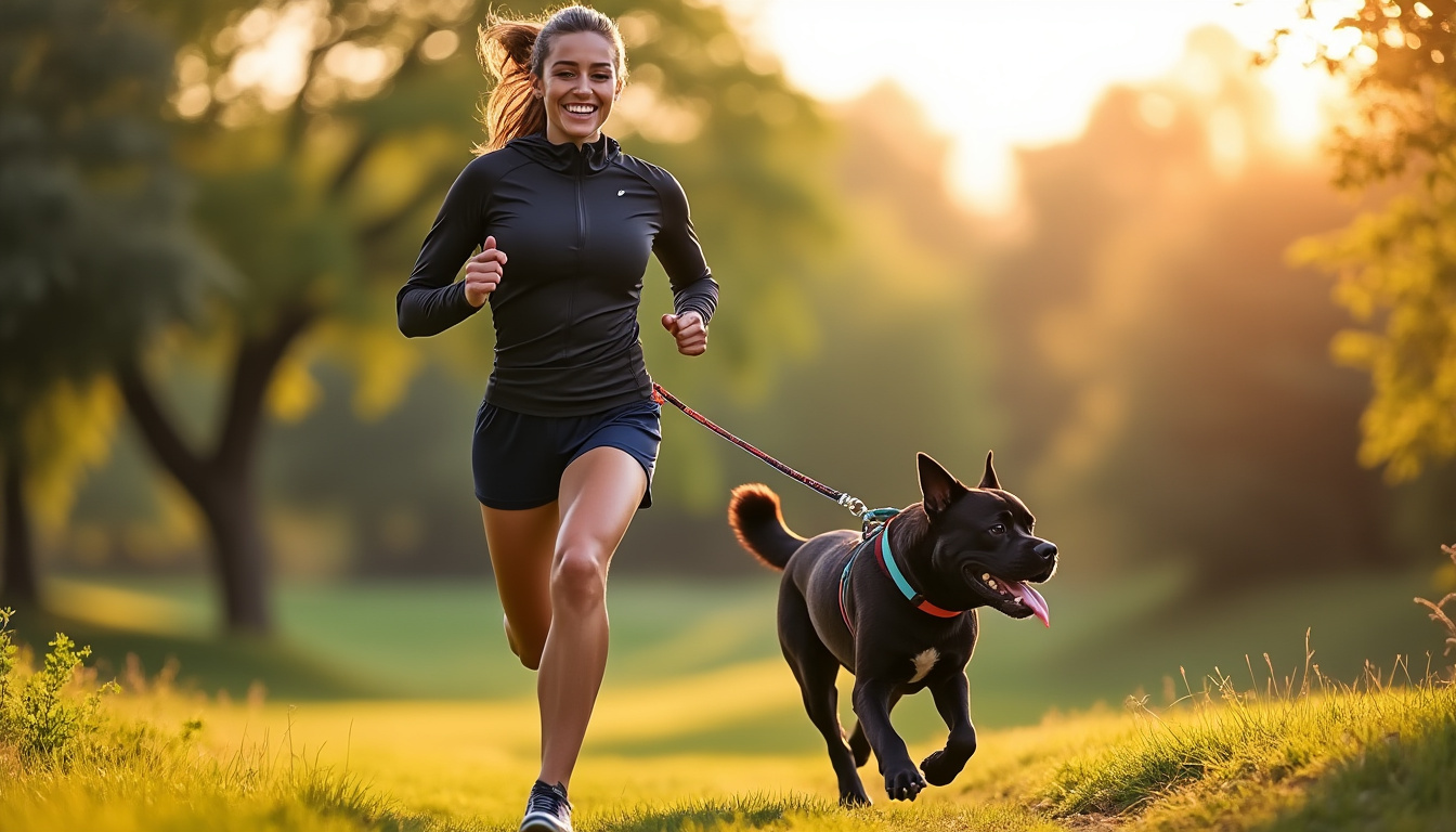 Laisse mains libres : pour courir avec son chien