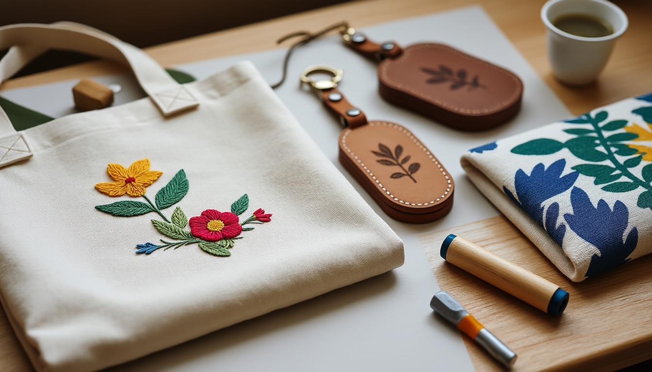 Personnaliser un accessoire : broderie, gravure et impression