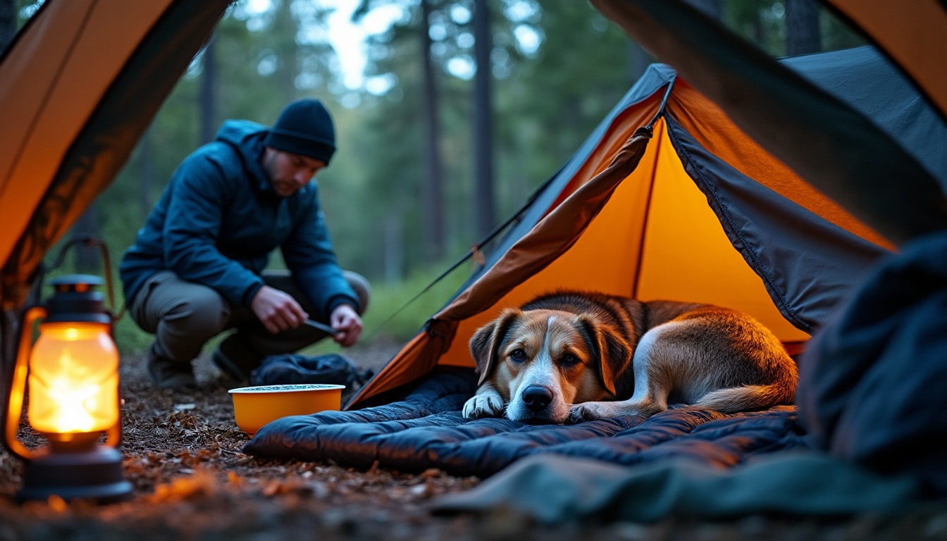 Bivouac avec son chien : le couchage et la protection