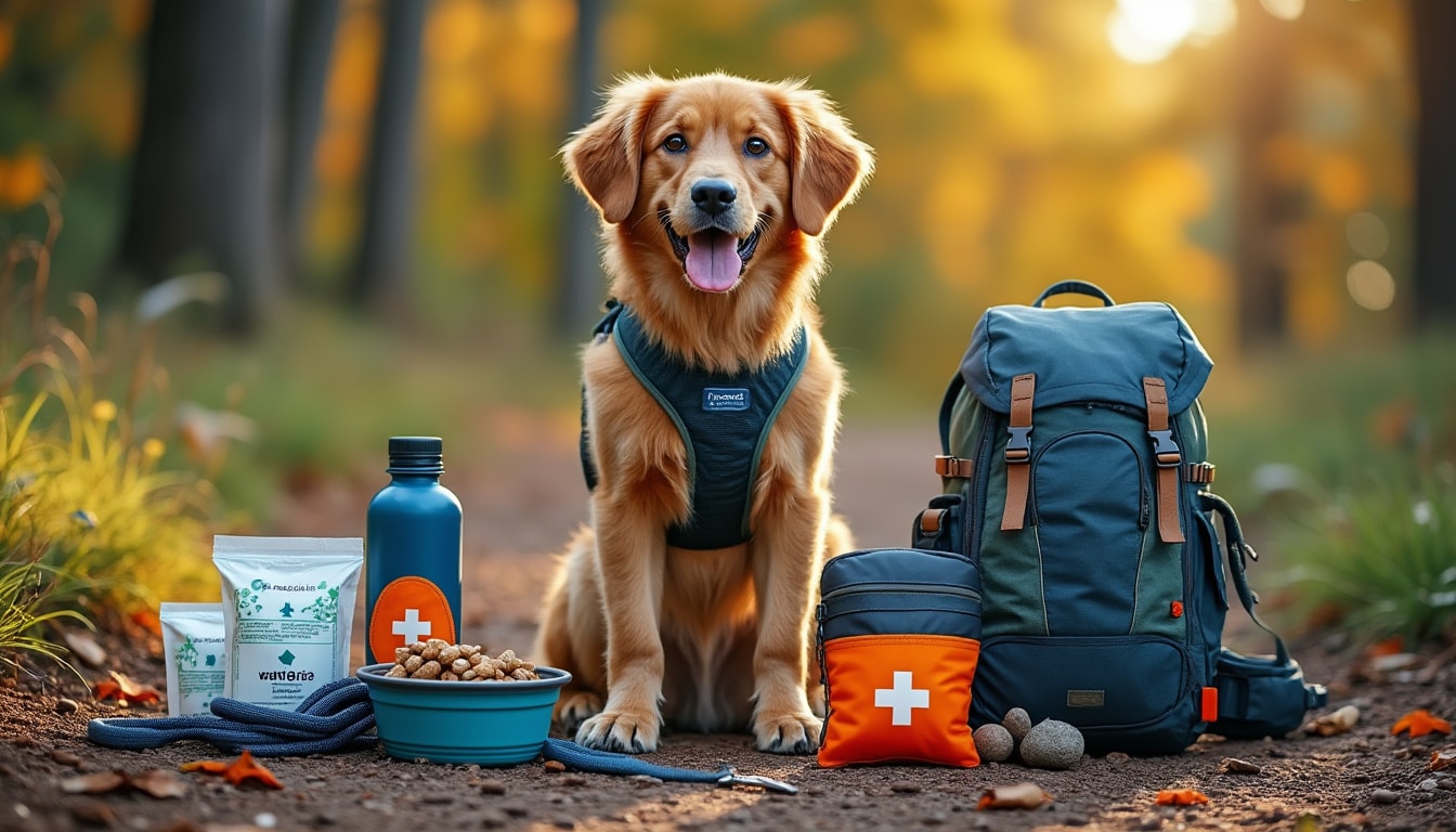 Chien de randonnée : l&rsquo;équipement d&rsquo;une sortie à la journée