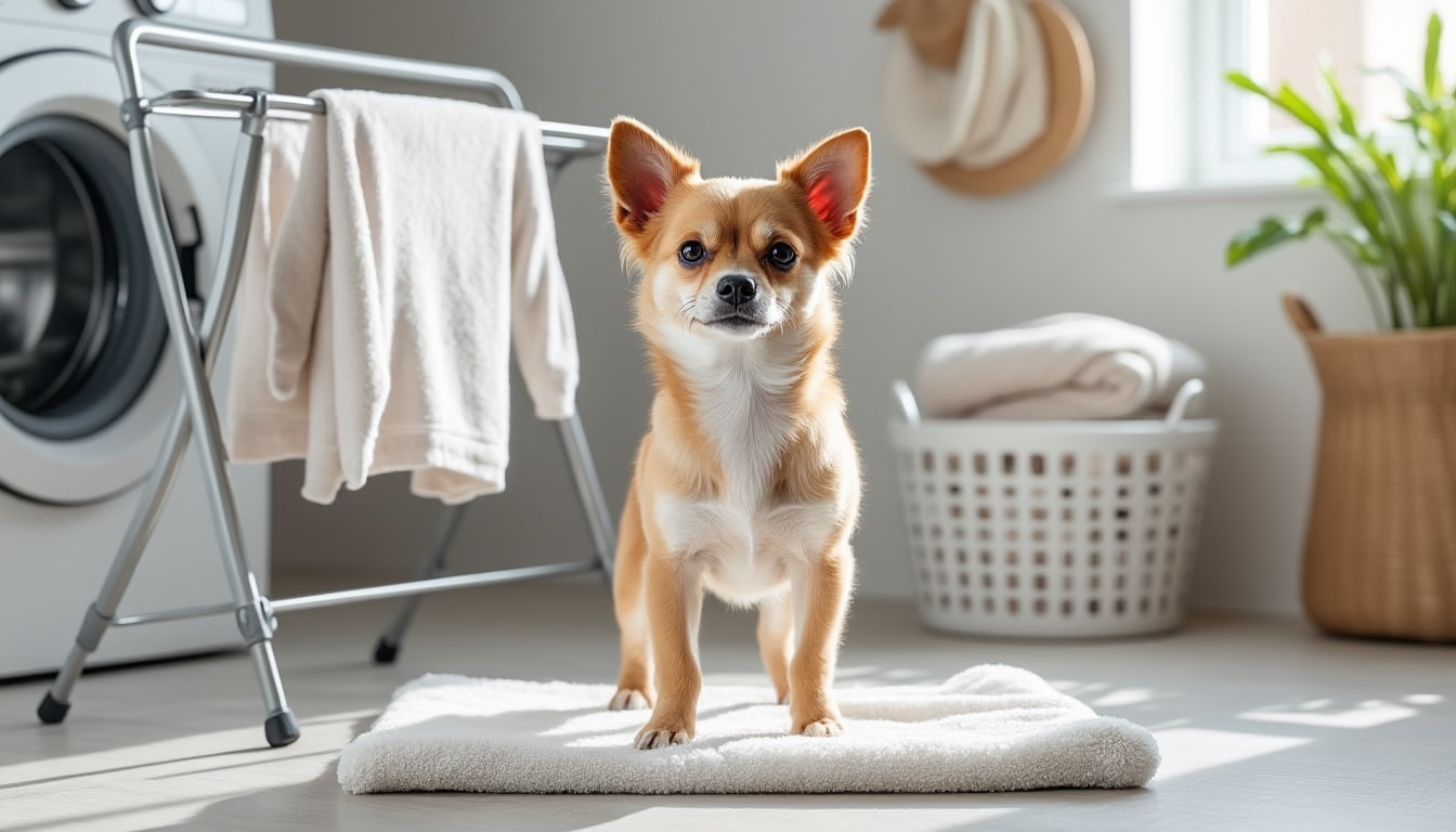 Laver un manteau pour chien : le programme et le séchage