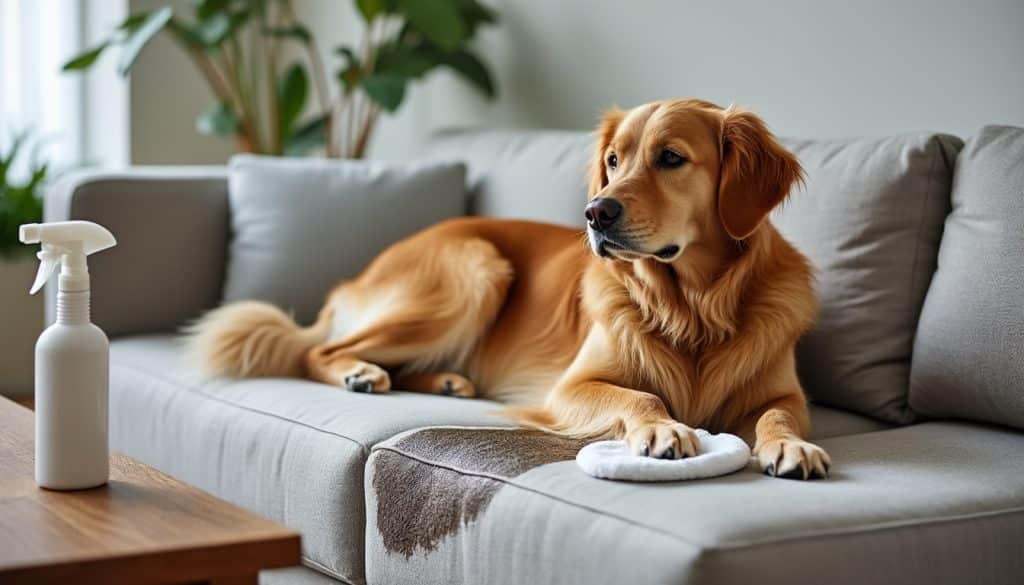 Odeur de chien mouillé sur un textile : la traiter