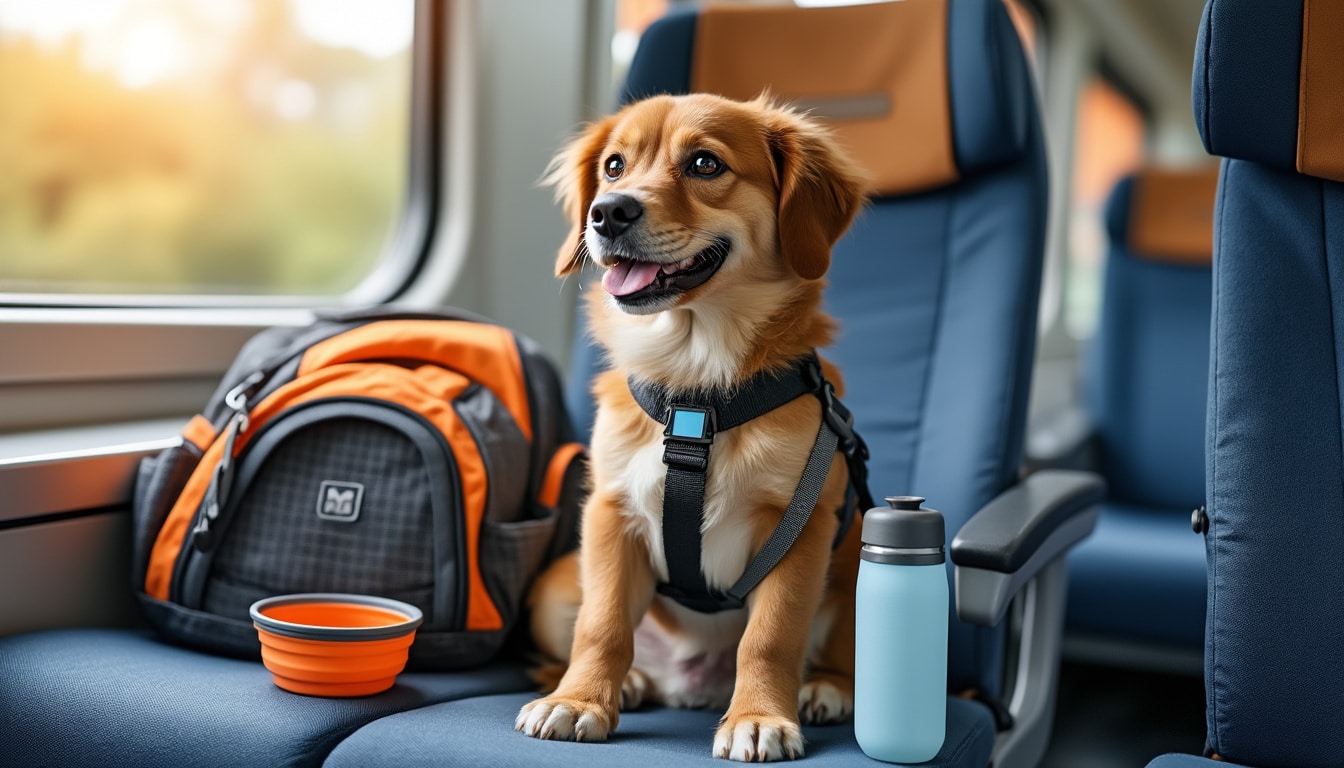 Voyage en train avec son chien : l&rsquo;équipement demandé